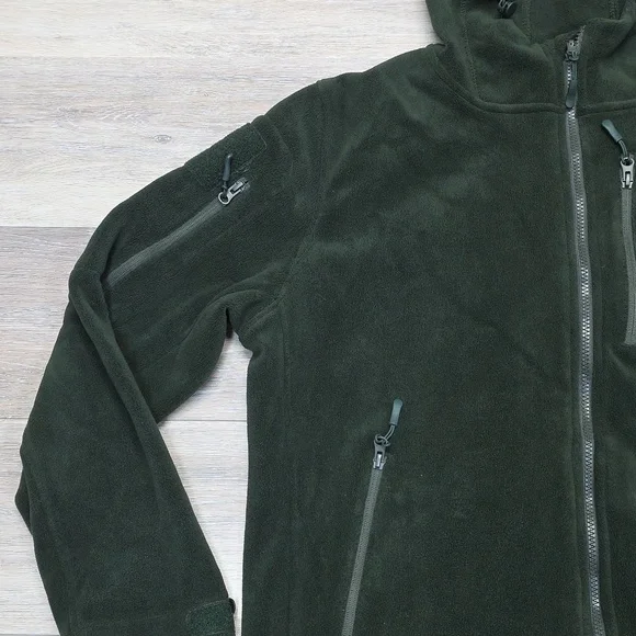 Baerskin Tactical Supply Bearskin 4 Performance ZipUp Fleece Hoodie Green Sz Lg - Picture 5 of 16